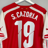 Shop 2014/15 ARSENAL S.CAZORLA #19 HOME SHIRT (XL) PUMA, classic football shirts, vintage football shirts & retro soccer jerseys at Cult Kits