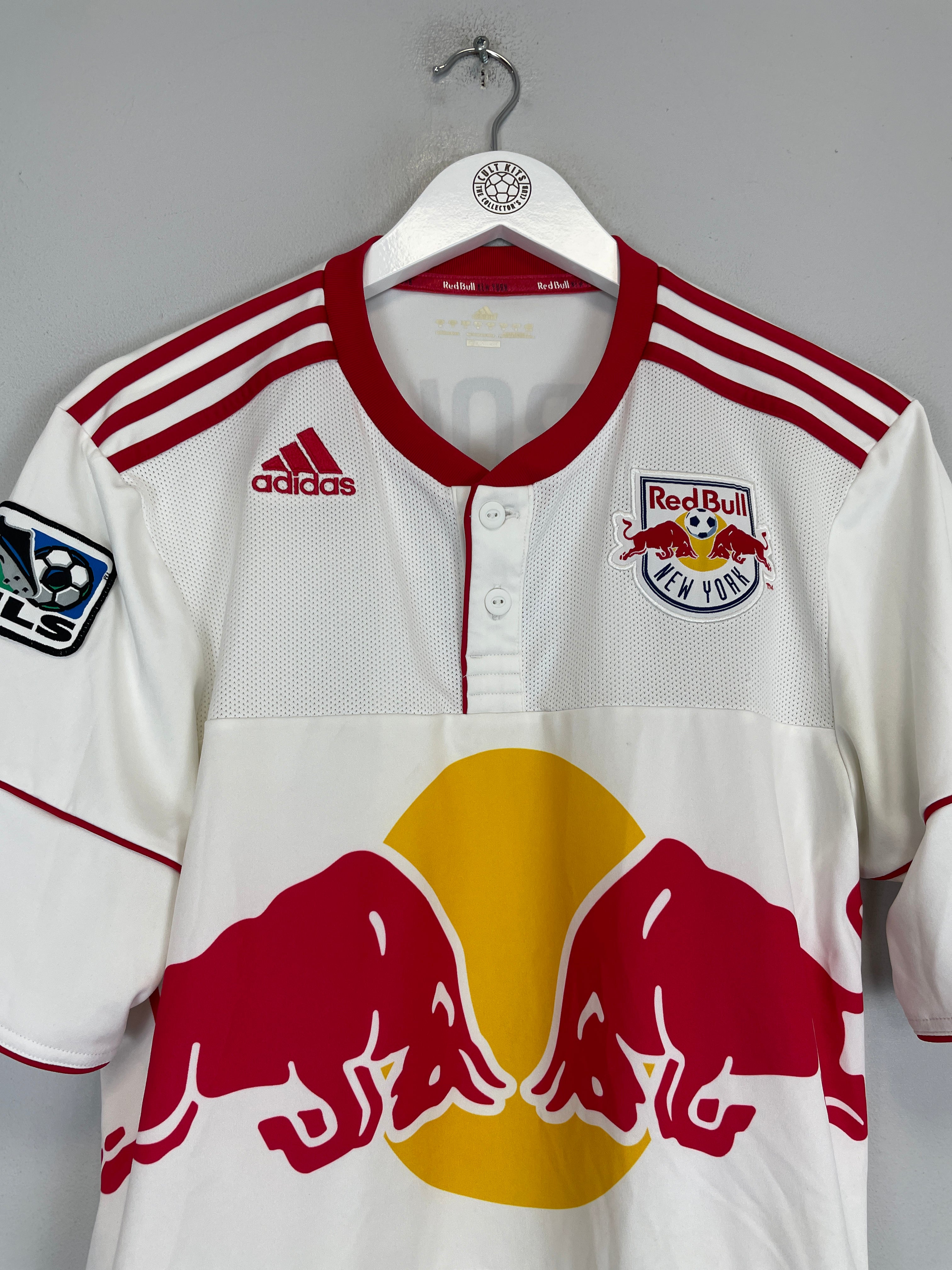 Shop 2010/11 NEW YORK RED BULLS R.MARQUEZ #4 HOME SHIRT (M) ADIDAS, classic football shirts, vintage football shirts & retro soccer jerseys at Cult Kits