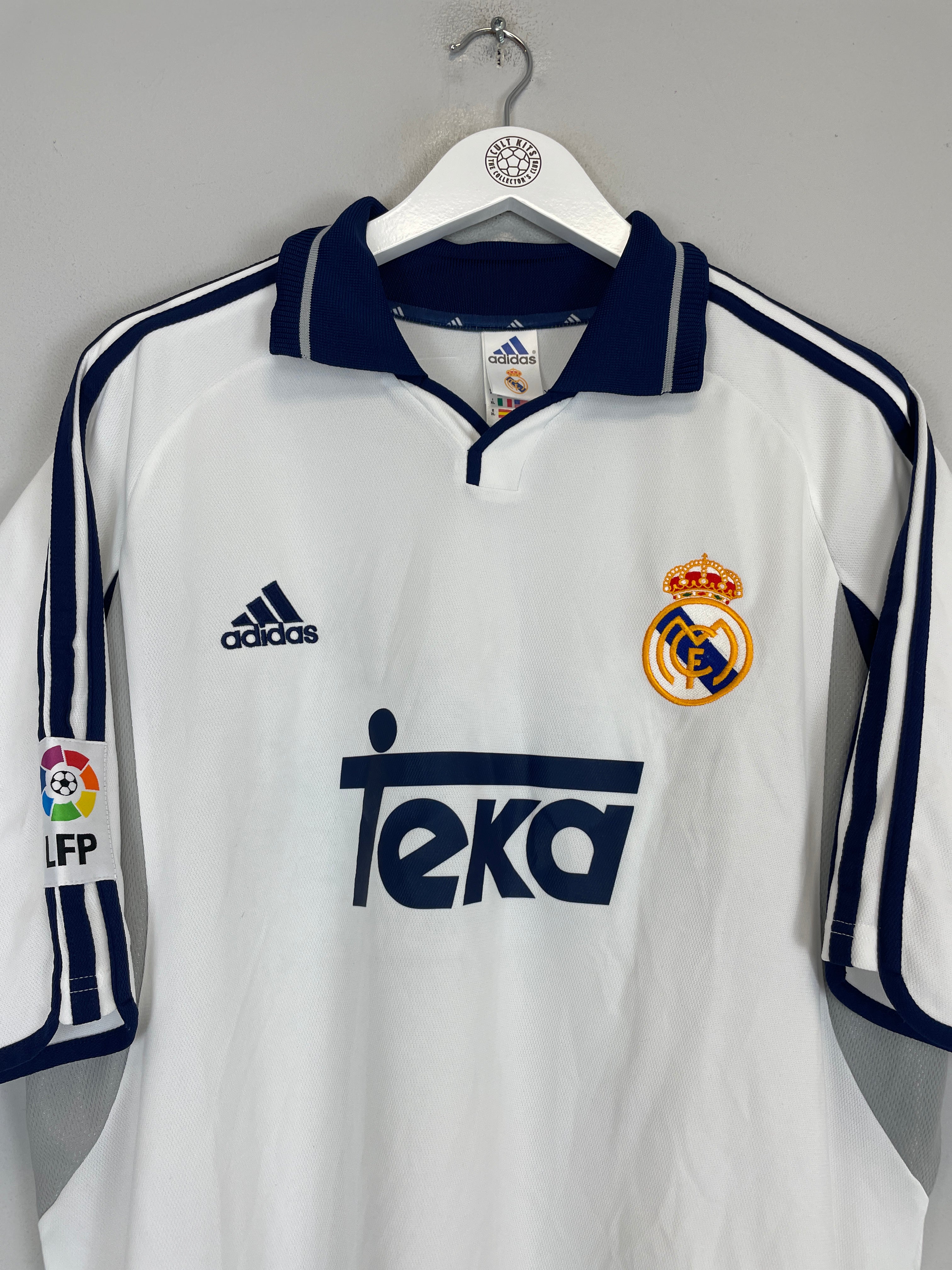 Shop 2000/01 REAL MADRID FIGO #10 HOME SHIRT (XL) ADIDAS, classic football shirts, vintage football shirts & retro soccer jerseys at Cult Kits