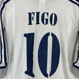 Shop 2000/01 REAL MADRID FIGO #10 HOME SHIRT (XL) ADIDAS, classic football shirts, vintage football shirts & retro soccer jerseys at Cult Kits