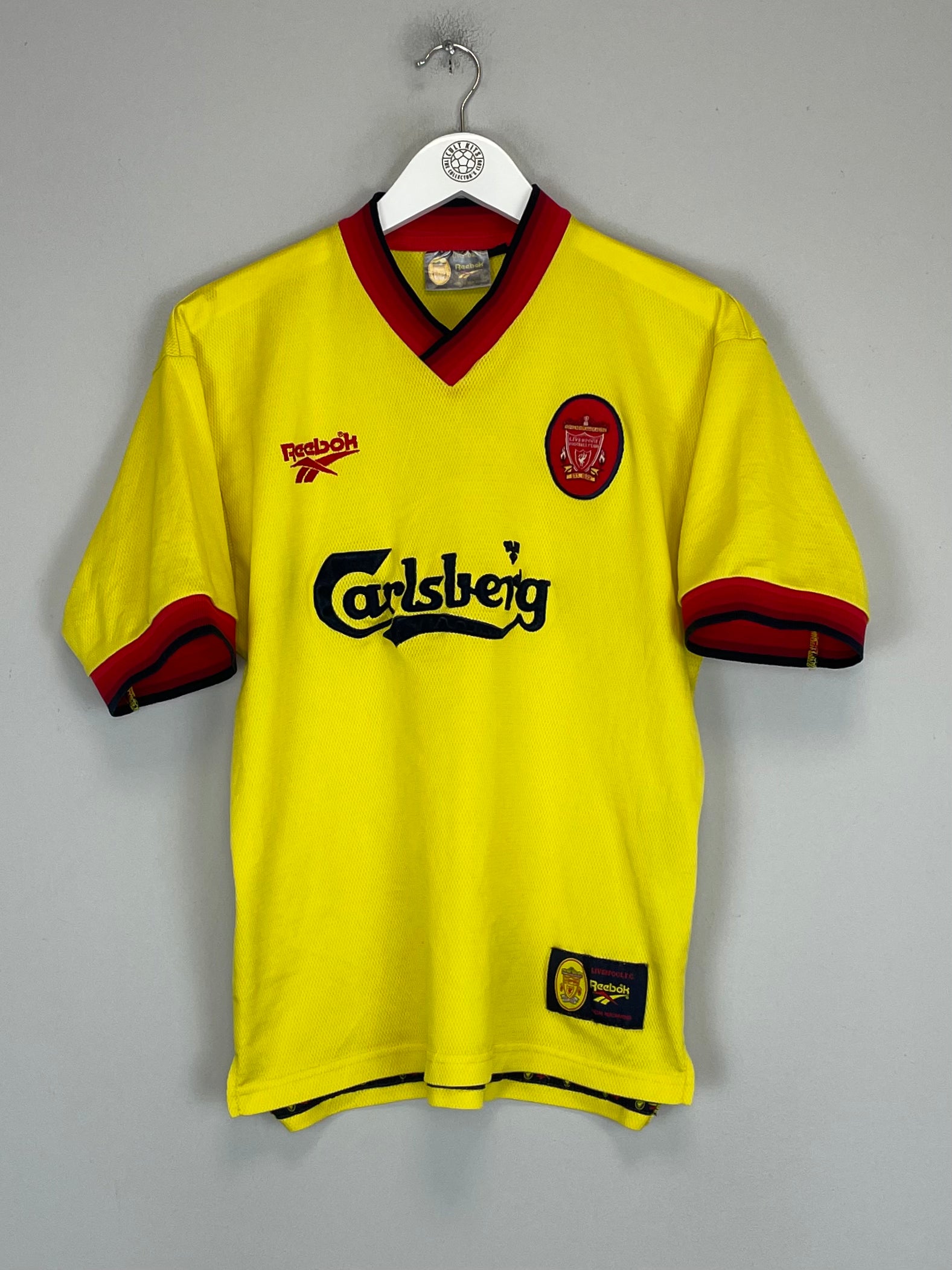 Shop 1997/99 LIVERPOOL AWAY SHIRT (S) REEBOK, classic football shirts, vintage football shirts & retro soccer jerseys at Cult Kits