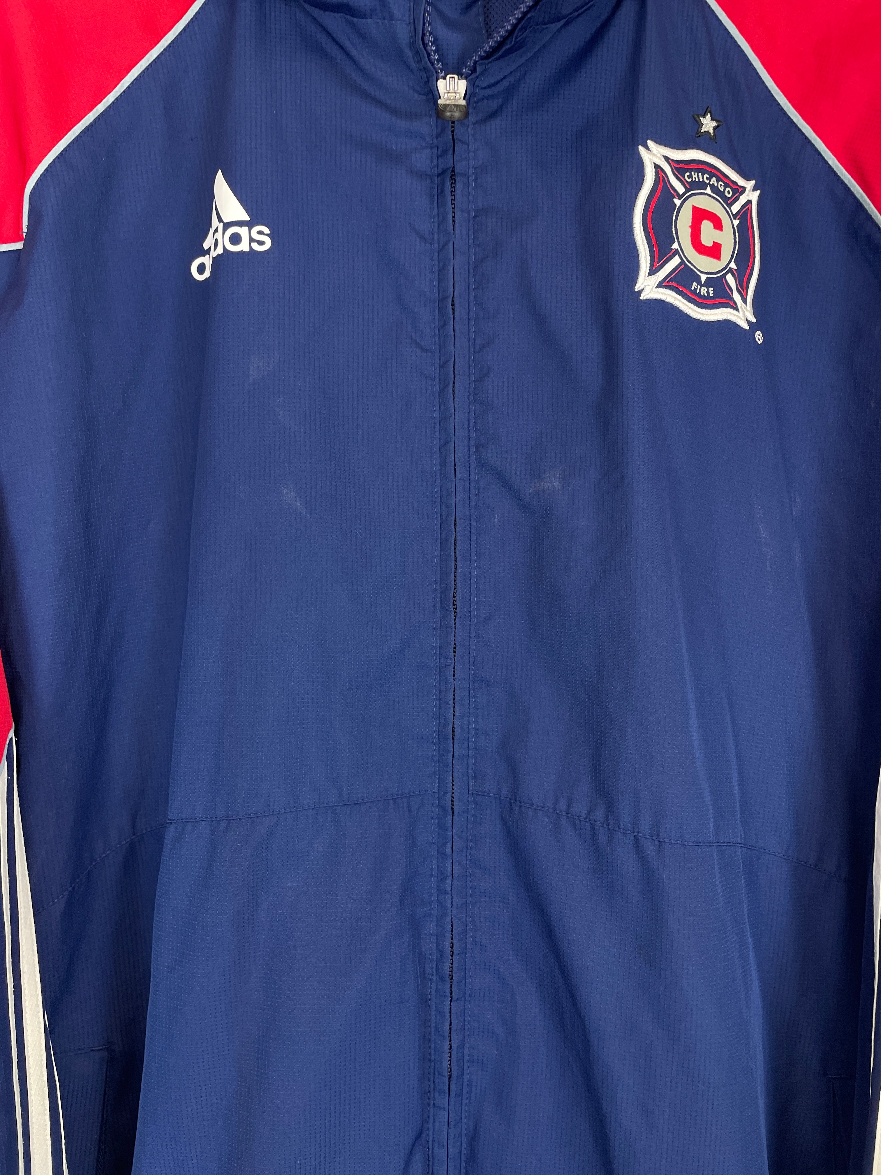 Shop 2010 CHICAGO FIRE TRACK JACKET (XL) ADIDAS, classic football shirts, vintage football shirts & retro soccer jerseys at Cult Kits