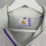 Shop 1988/90 REAL MADRID TEMPLATE/HOME SHIRT (M) HUMMEL, classic football shirts, vintage football shirts & retro soccer jerseys at Cult Kits