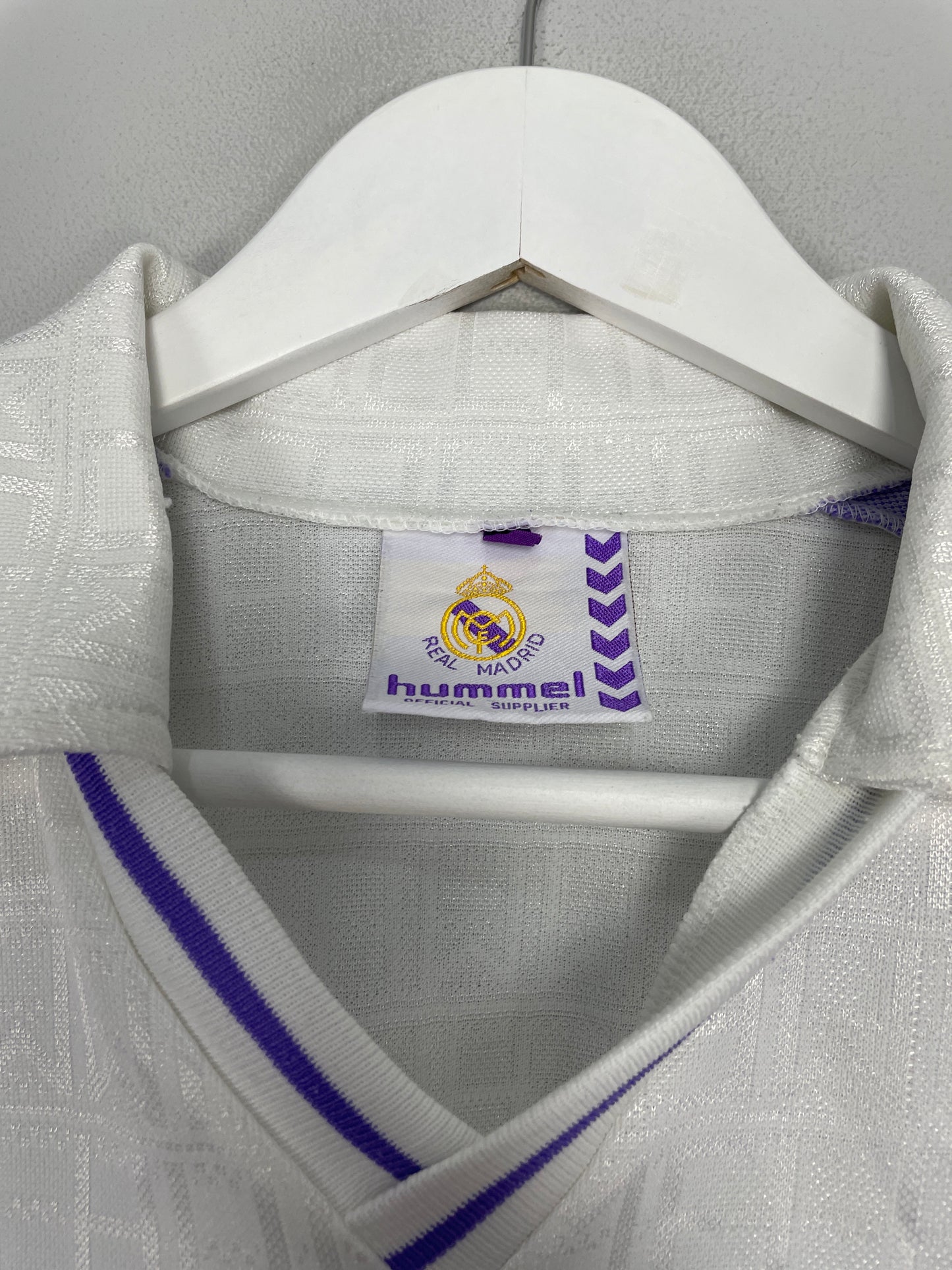 1988/90 REAL MADRID TEMPLATE/HOME SHIRT (M) HUMMEL