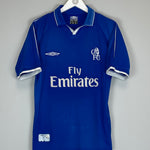 Shop 2001/03 CHELSEA HOME SHIRT (S) UMBRO, classic football shirts, vintage football shirts & retro soccer jerseys at Cult Kits