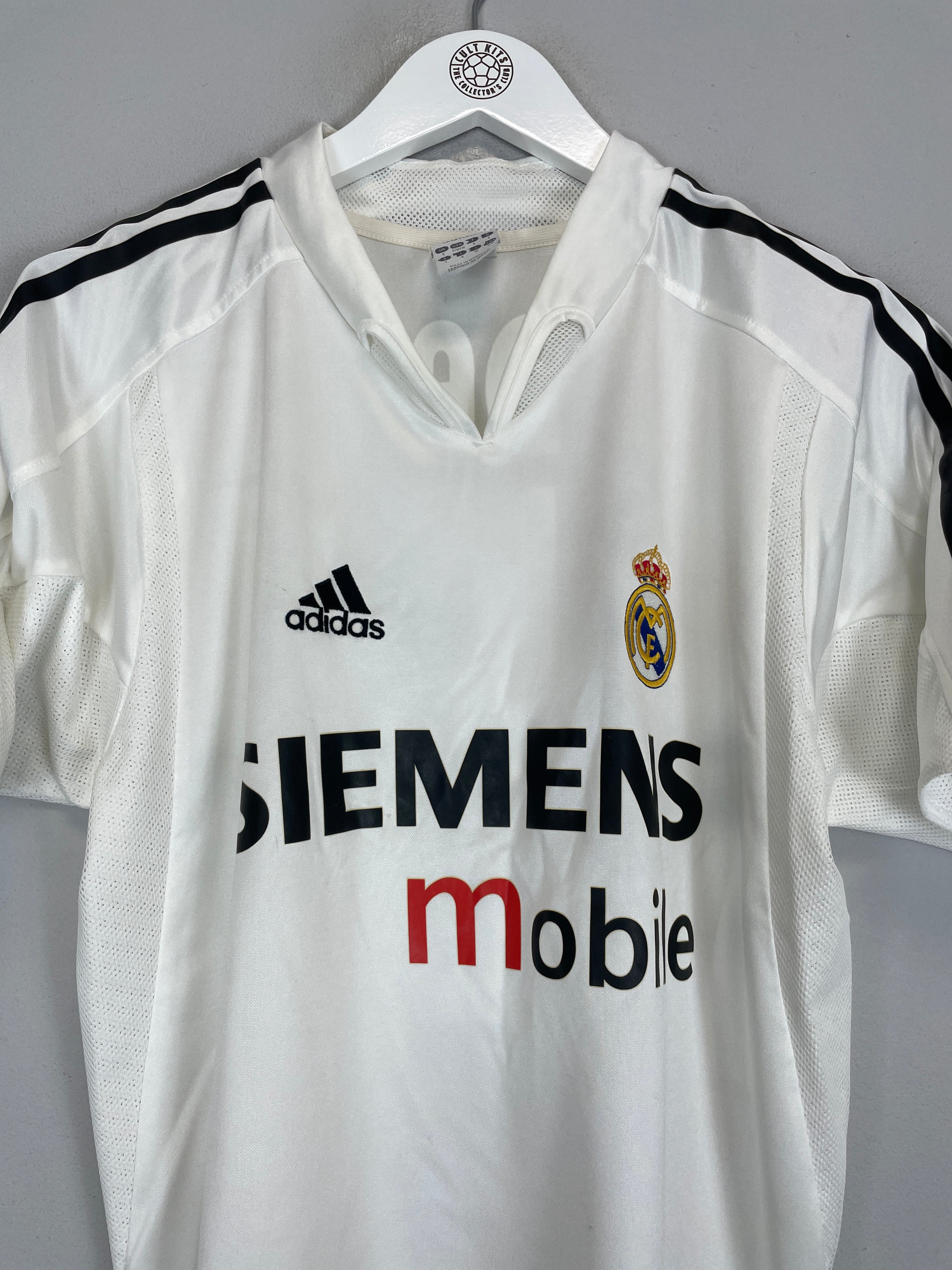 Shop 2004/05 REAL MADRID ZIDANE #5 HOME SHIRT (S) ADIDAS, classic football shirts, vintage football shirts & retro soccer jerseys at Cult Kits