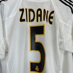 Shop 2004/05 REAL MADRID ZIDANE #5 HOME SHIRT (S) ADIDAS, classic football shirts, vintage football shirts & retro soccer jerseys at Cult Kits