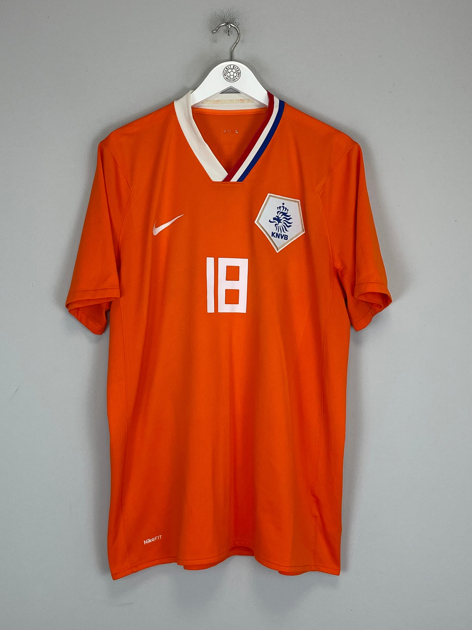 Shop 2008/10 NETHERLANDS KUYT #18 HOME SHIRT (XL) NIKE, classic football shirts, vintage football shirts & retro soccer jerseys at Cult Kits