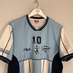 Shop 2001 ARGENTINA MARADONA TESTIMONIAL SHIRT (M) OPEN SPORTS, classic football shirts, vintage football shirts & retro soccer jerseys at Cult Kits