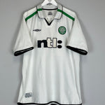 Shop 2001/02 CELTIC PETROV #19 AWAY SHIRT (XXL) UMBRO, classic football shirts, vintage football shirts & retro soccer jerseys at Cult Kits