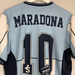 Shop 2001 ARGENTINA MARADONA TESTIMONIAL SHIRT (M) OPEN SPORTS, classic football shirts, vintage football shirts & retro soccer jerseys at Cult Kits