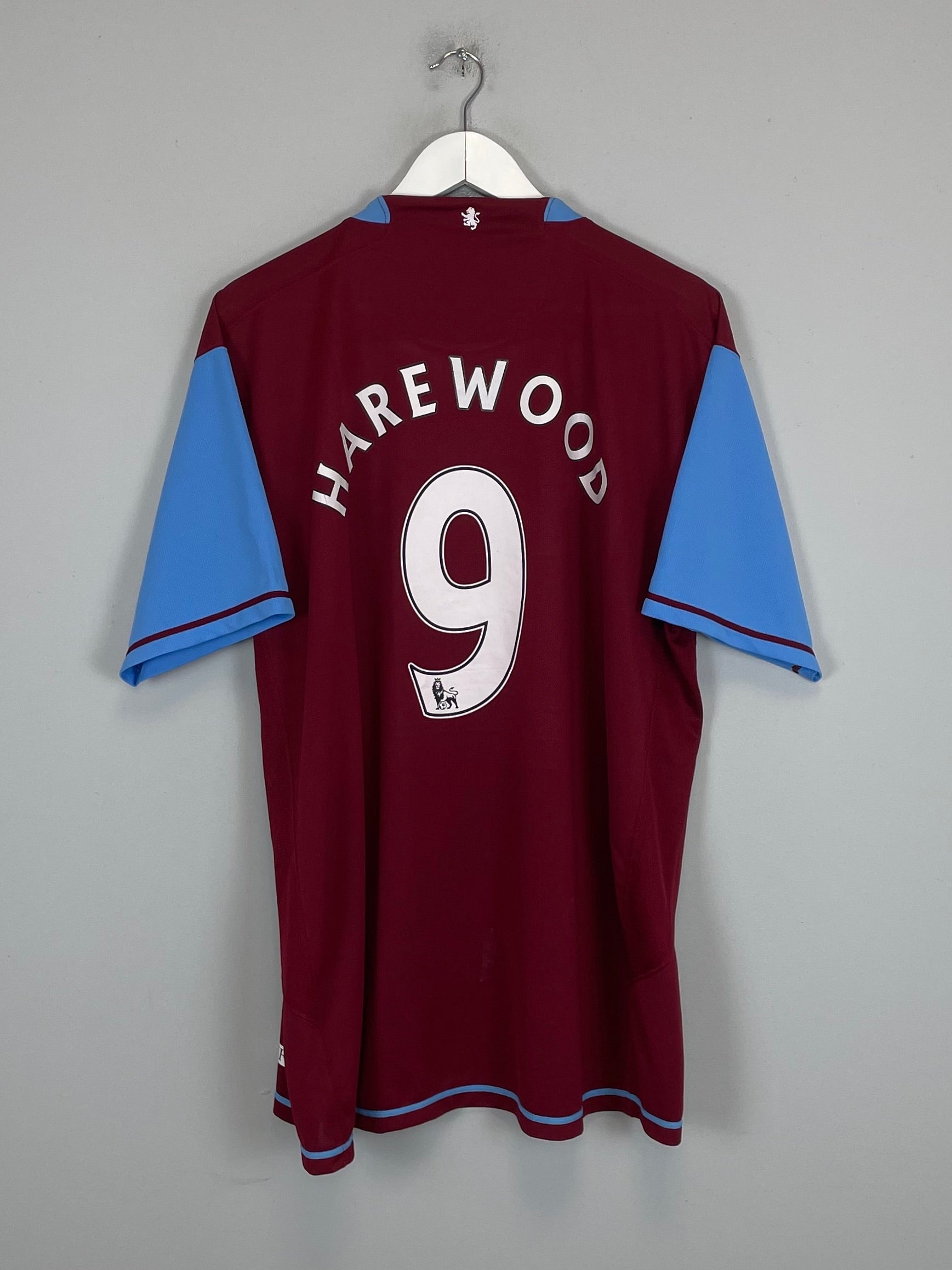 Shop 2007/08 ASTON VILLA HAREWOOD #9 HOME SHIRT (XXL) NIKE, classic football shirts, vintage football shirts & retro soccer jerseys at Cult Kits