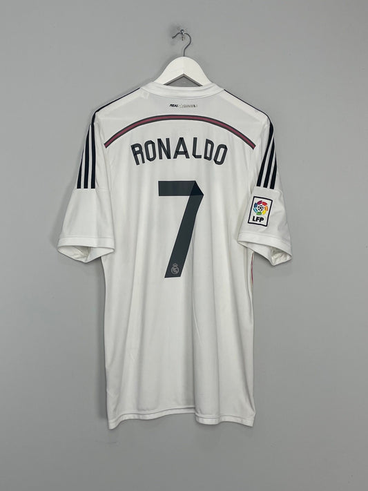 2014/15 REAL MADRID RONALDO #7 HOME SHIRT (XL) ADIDAS