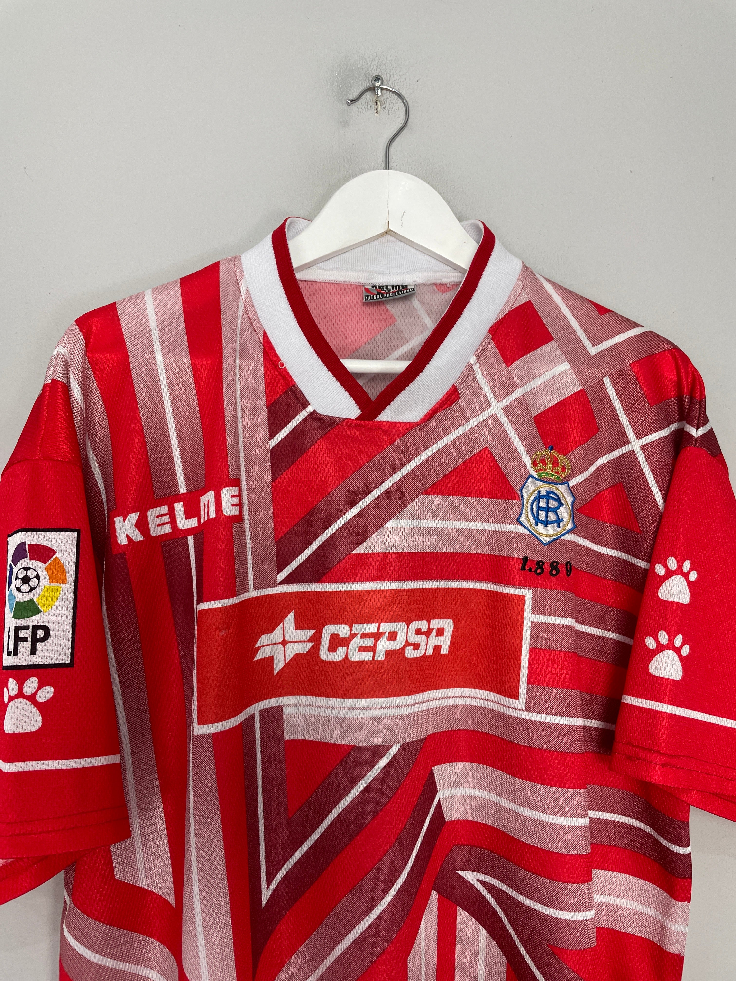 Shop 1998/99 RECREATIVO #3 *PLAYER ISSUE* THIRD SHIRT (XL) KELME, classic football shirts, vintage football shirts & retro soccer jerseys at Cult Kits