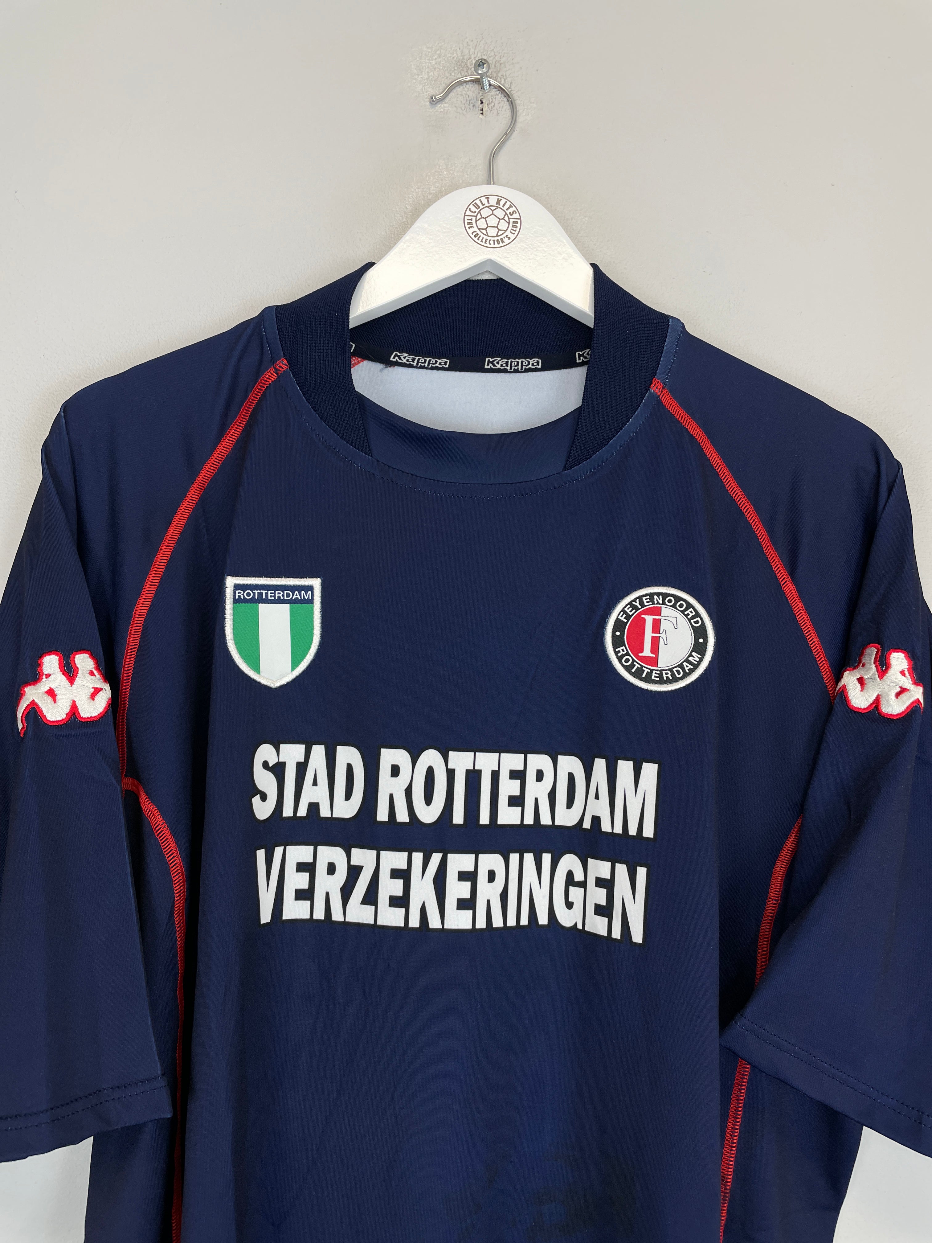 Shop 2002/03 FEYENOORD *BNWT WITH DEFECTS* EUROPEAN AWAY SHIRT (L) KAPPA, classic football shirts, vintage football shirts & retro soccer jerseys at Cult Kits