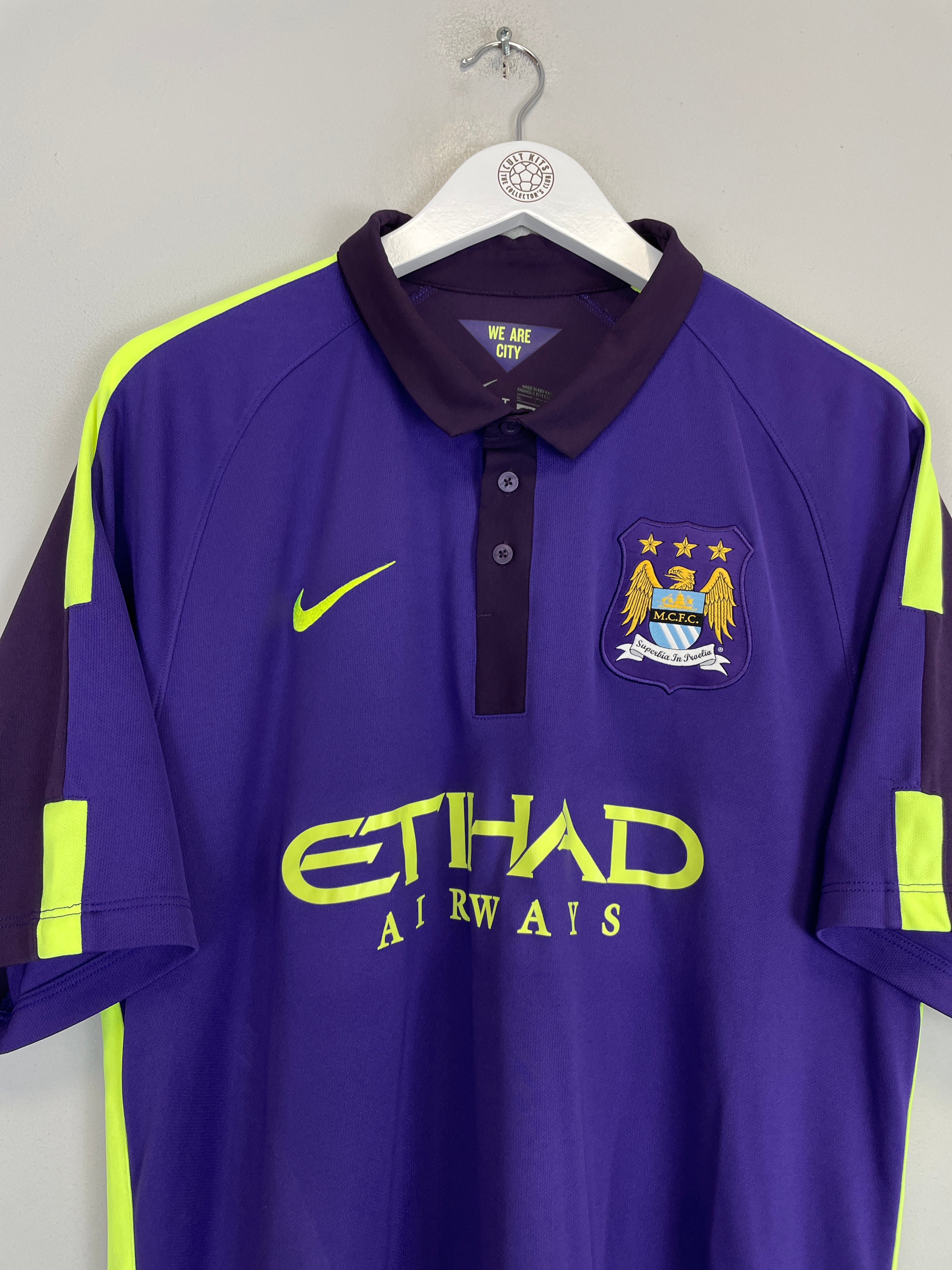 Shop 2014/15 MANCHESTER CITY TOURE YAYA #42 THIRD SHIRT (XL) NIKE, classic football shirts, vintage football shirts & retro soccer jerseys at Cult Kits