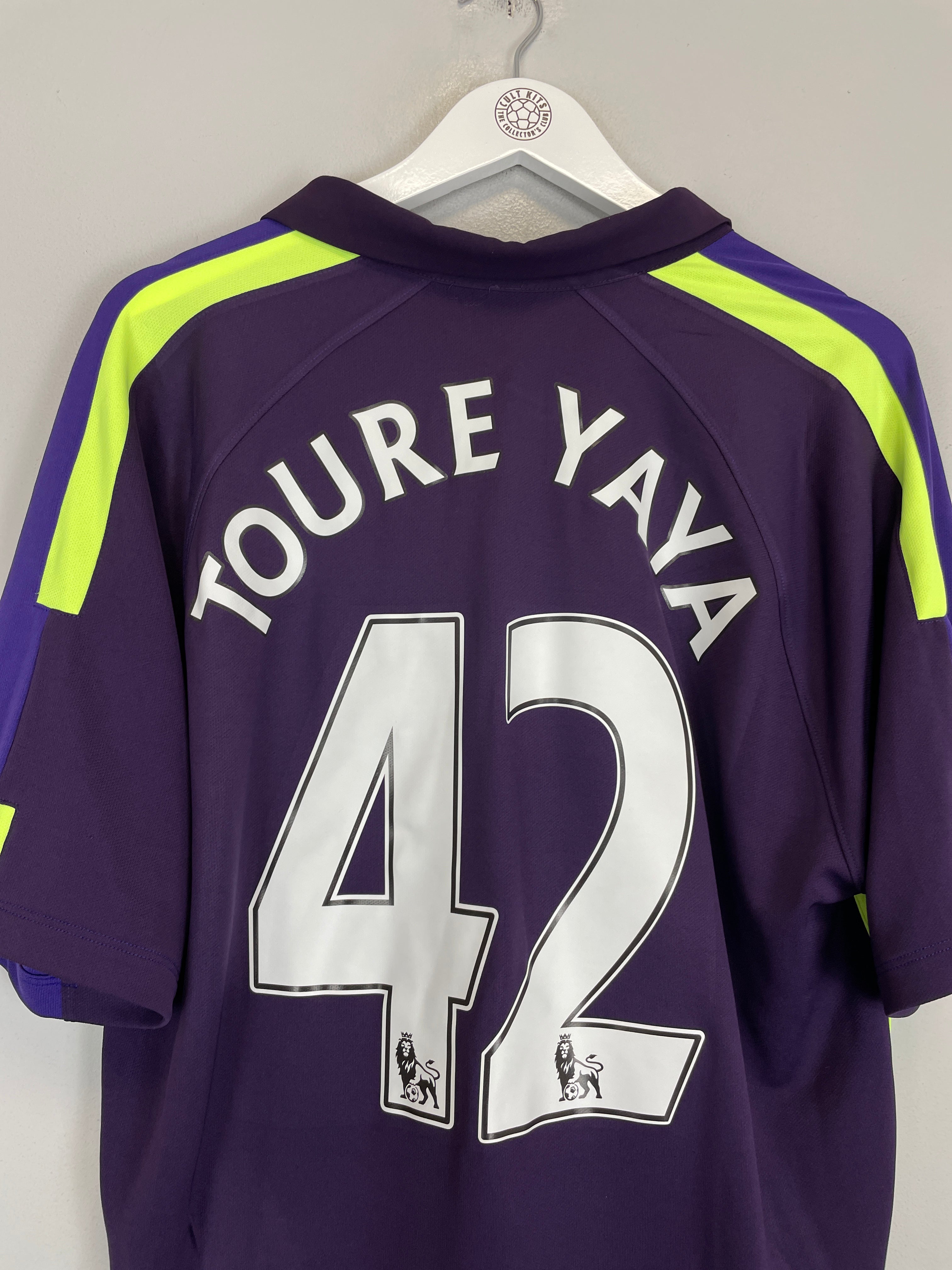 Shop 2014/15 MANCHESTER CITY TOURE YAYA #42 THIRD SHIRT (XL) NIKE, classic football shirts, vintage football shirts & retro soccer jerseys at Cult Kits