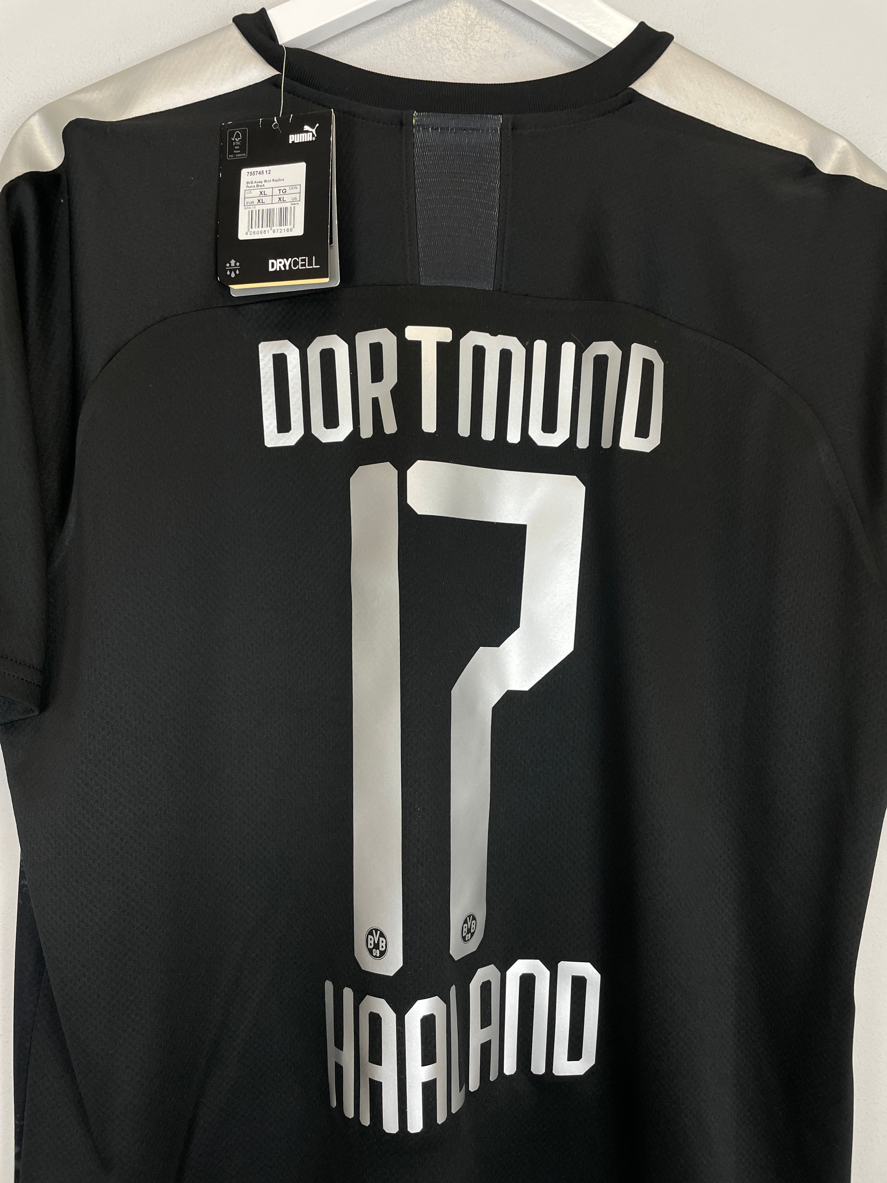 Shop 2019/20 DORTMUND HAALAND #17 *BNWT* AWAY SHIRT (XL) PUMA, classic football shirts, vintage football shirts & retro soccer jerseys at Cult Kits