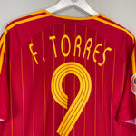 Shop 2006/08 SPAIN F.TORRES #9 HOME SHIRT (L) ADIDAS, classic football shirts, vintage football shirts & retro soccer jerseys at Cult Kits