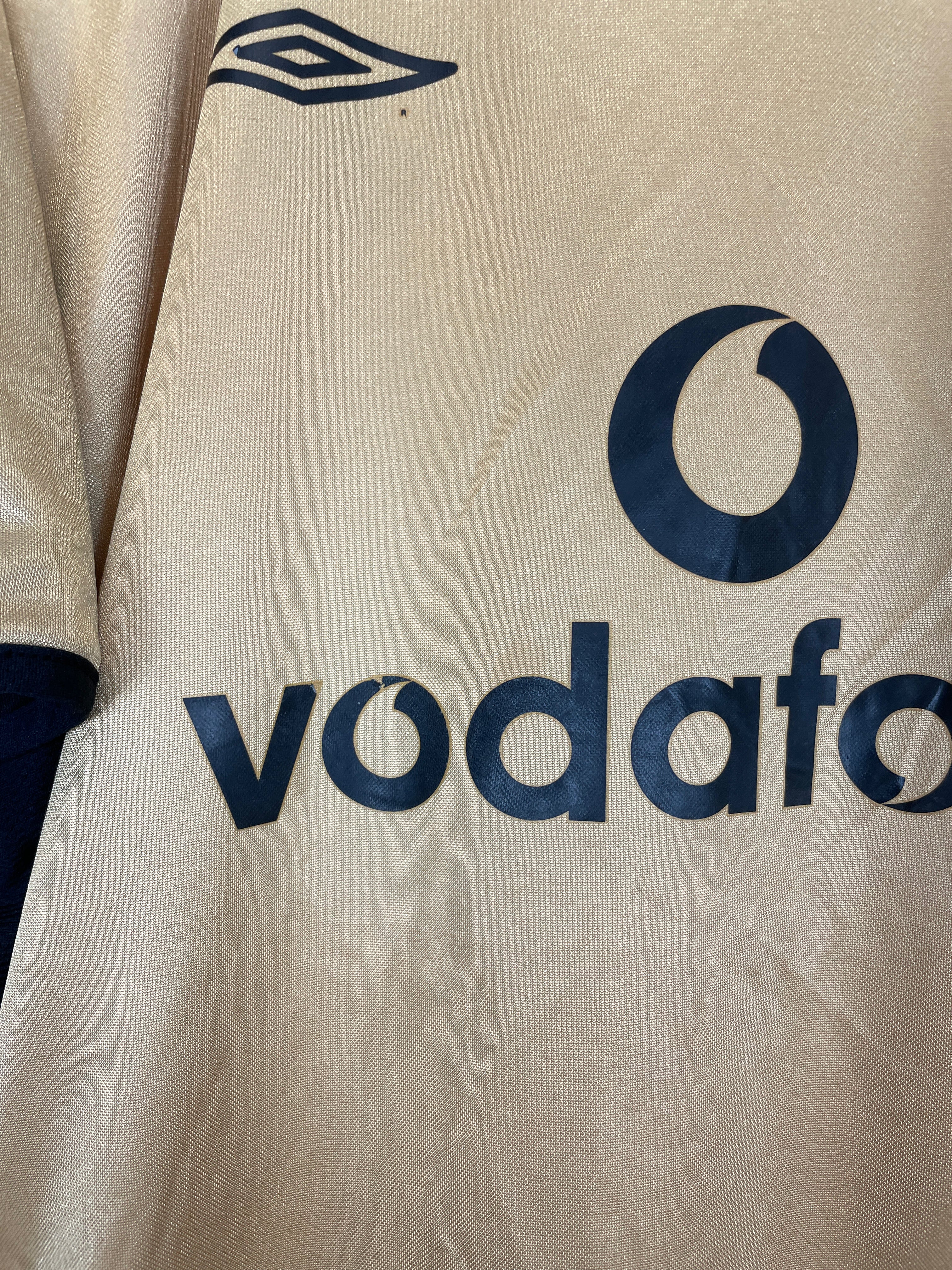 Shop 2001/02 MANCHESTER UNITED KEANE #16 *CENTENARY* AWAY/THIRD SHIRT (XL) UMBRO, classic football shirts, vintage football shirts & retro soccer jerseys at Cult Kits