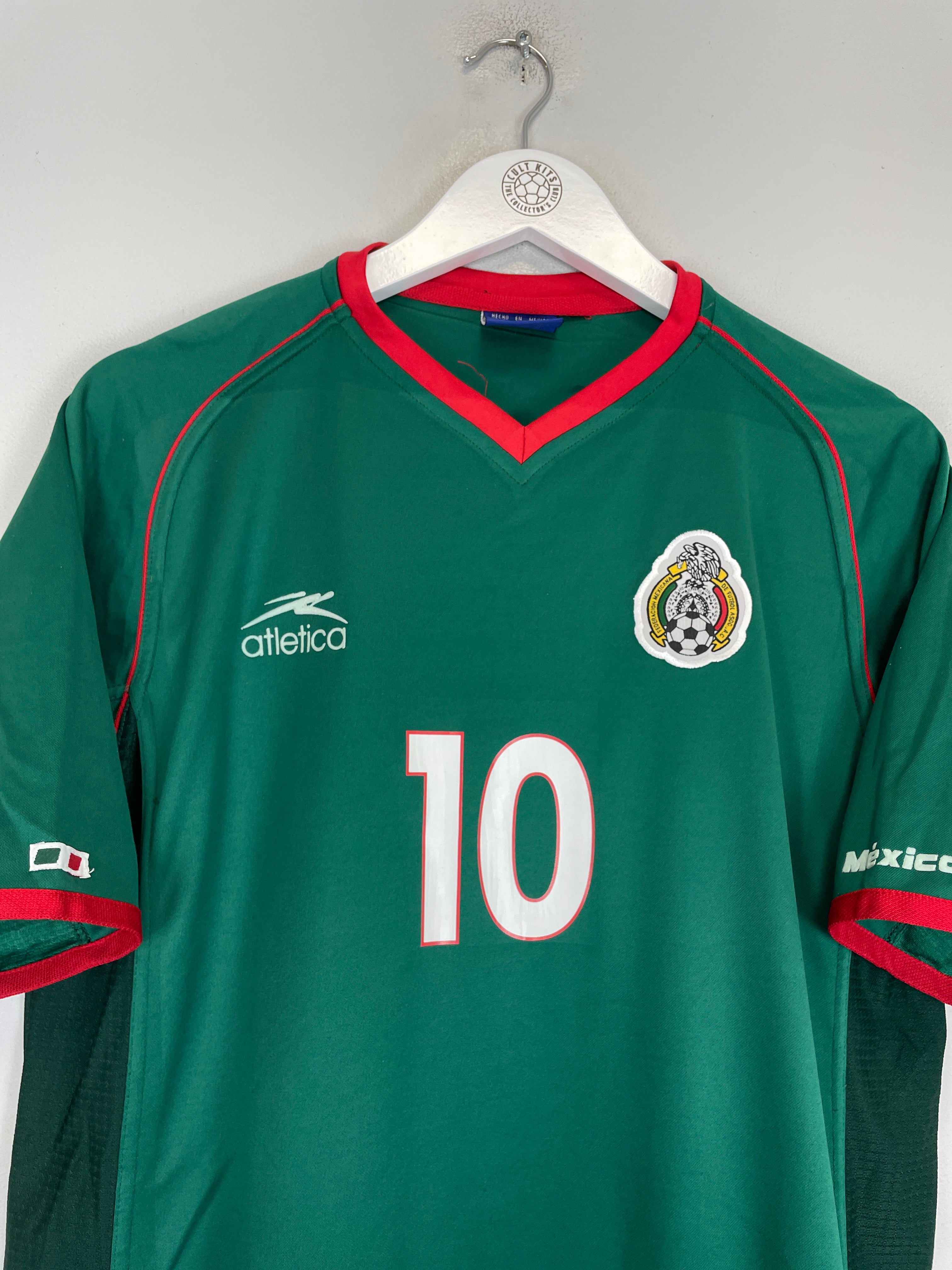 Shop 2002/03 MEXICO C.BLANCO #10 HOME SHIRT (M) ATLETICA, classic football shirts, vintage football shirts & retro soccer jerseys at Cult Kits