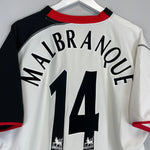 Shop 2003/04 FULHAM MALBRANQUE #14 HOME SHIRT (XL) PUMA, classic football shirts, vintage football shirts & retro soccer jerseys at Cult Kits