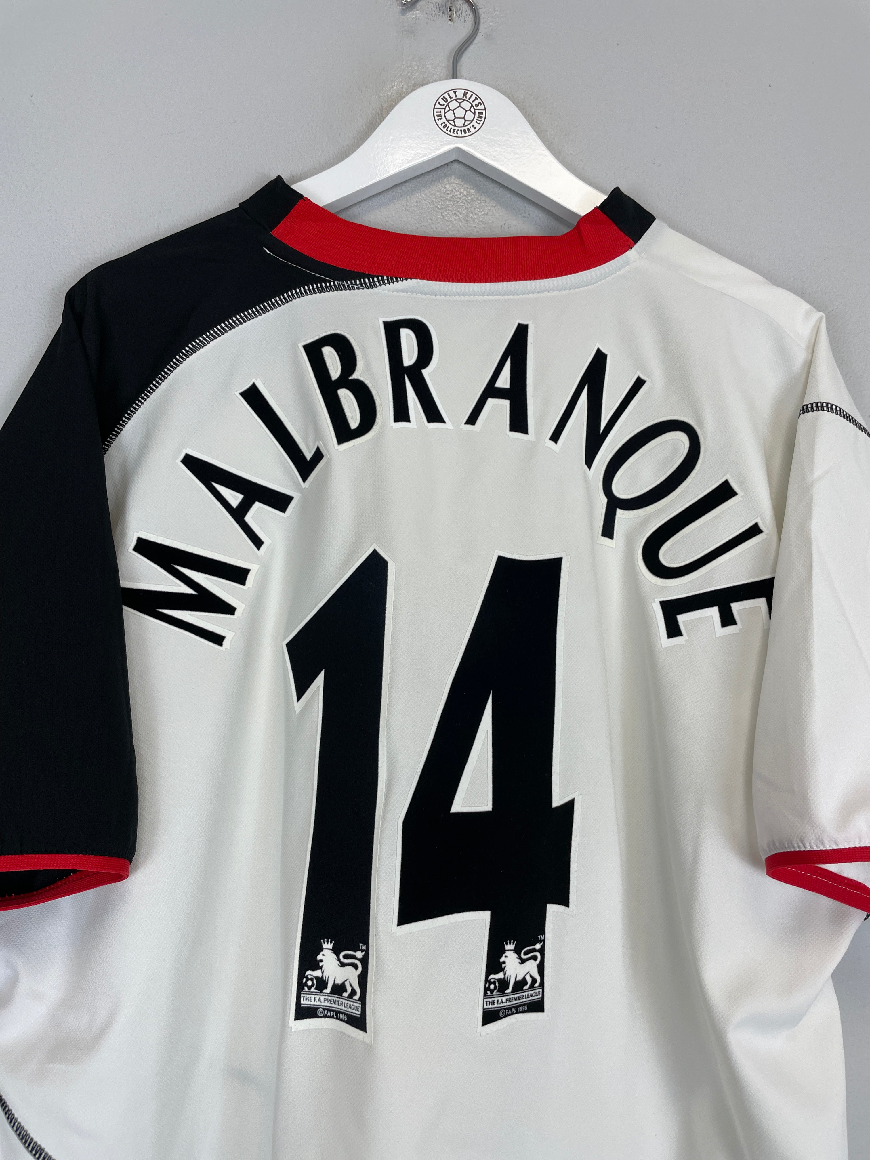 Shop 2003/04 FULHAM MALBRANQUE #14 HOME SHIRT (XL) PUMA, classic football shirts, vintage football shirts & retro soccer jerseys at Cult Kits