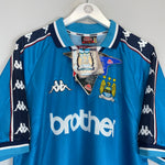 Shop 1997/99 MANCHESTER CITY *BNWT* HOME SHIRT (XL) KAPPA, classic football shirts, vintage football shirts & retro soccer jerseys at Cult Kits
