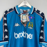 Shop 1997/99 MANCHESTER CITY *BNWT* HOME SHIRT (XL) KAPPA, classic football shirts, vintage football shirts & retro soccer jerseys at Cult Kits