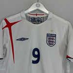 Shop 2005/07 ENGLAND ROONEY #9 HOME SHIRT (M) UMBRO, classic football shirts, vintage football shirts & retro soccer jerseys at Cult Kits