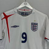 Shop 2005/07 ENGLAND ROONEY #9 HOME SHIRT (M) UMBRO, classic football shirts, vintage football shirts & retro soccer jerseys at Cult Kits
