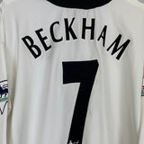 Shop 2002/03 MANCHESTER UNITED BECKHAM #7 L/S AWAY SHIRT (L) NIKE, classic football shirts, vintage football shirts & retro soccer jerseys at Cult Kits