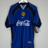 Shop 2001/02 CLUB AMERICA *BNWT* AWAY SHIRT (L) NIKE, classic football shirts, vintage football shirts & retro soccer jerseys at Cult Kits