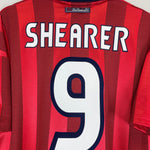Shop 1997/99 ENGLAND SHEARER #9 AWAY SHIRT (L) UMBRO, classic football shirts, vintage football shirts & retro soccer jerseys at Cult Kits