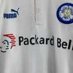 Shop 1996/98 LEEDS UNITED HASSELBAINK #9 HOME SHIRT (M) PUMA, classic football shirts, vintage football shirts & retro soccer jerseys at Cult Kits