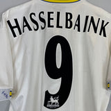 Shop 1996/98 LEEDS UNITED HASSELBAINK #9 HOME SHIRT (M) PUMA, classic football shirts, vintage football shirts & retro soccer jerseys at Cult Kits