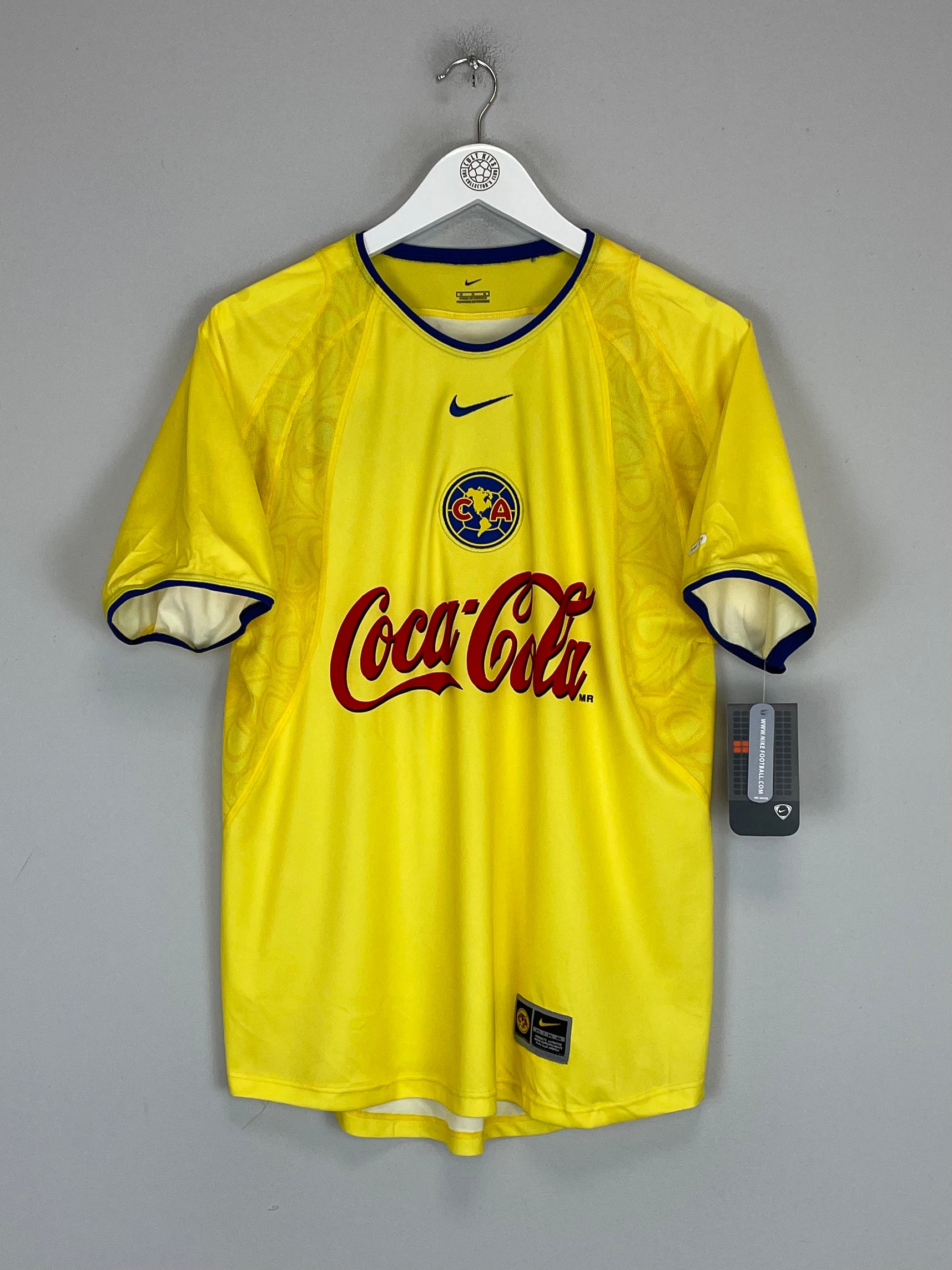 Shop 2002/03 CLUB AMERICA *BNWT* HOME SHIRT (MULTIPLE SIZES) NIKE, classic football shirts, vintage football shirts & retro soccer jerseys at Cult Kits