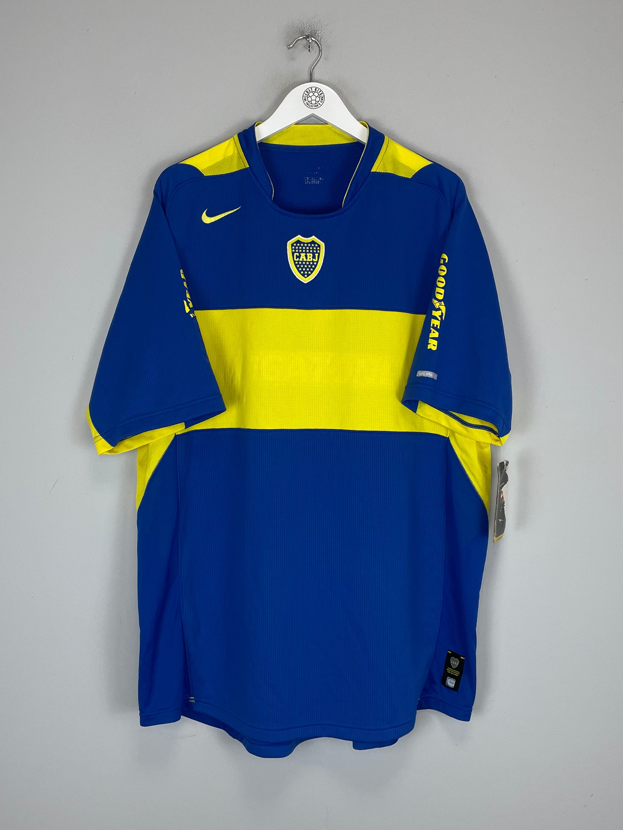 Shop 2005/06 BOCA JUNIORS HOME SHIRT (XXL) NIKE, classic football shirts, vintage football shirts & retro soccer jerseys at Cult Kits