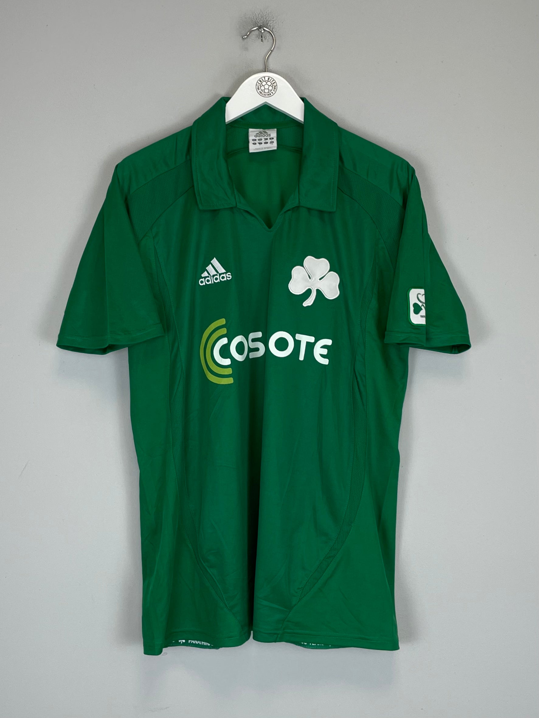 Shop 2008/09 PANATHINAIKOS HOME SHIRT (L) ADIDAS, classic football shirts, vintage football shirts & retro soccer jerseys at Cult Kits