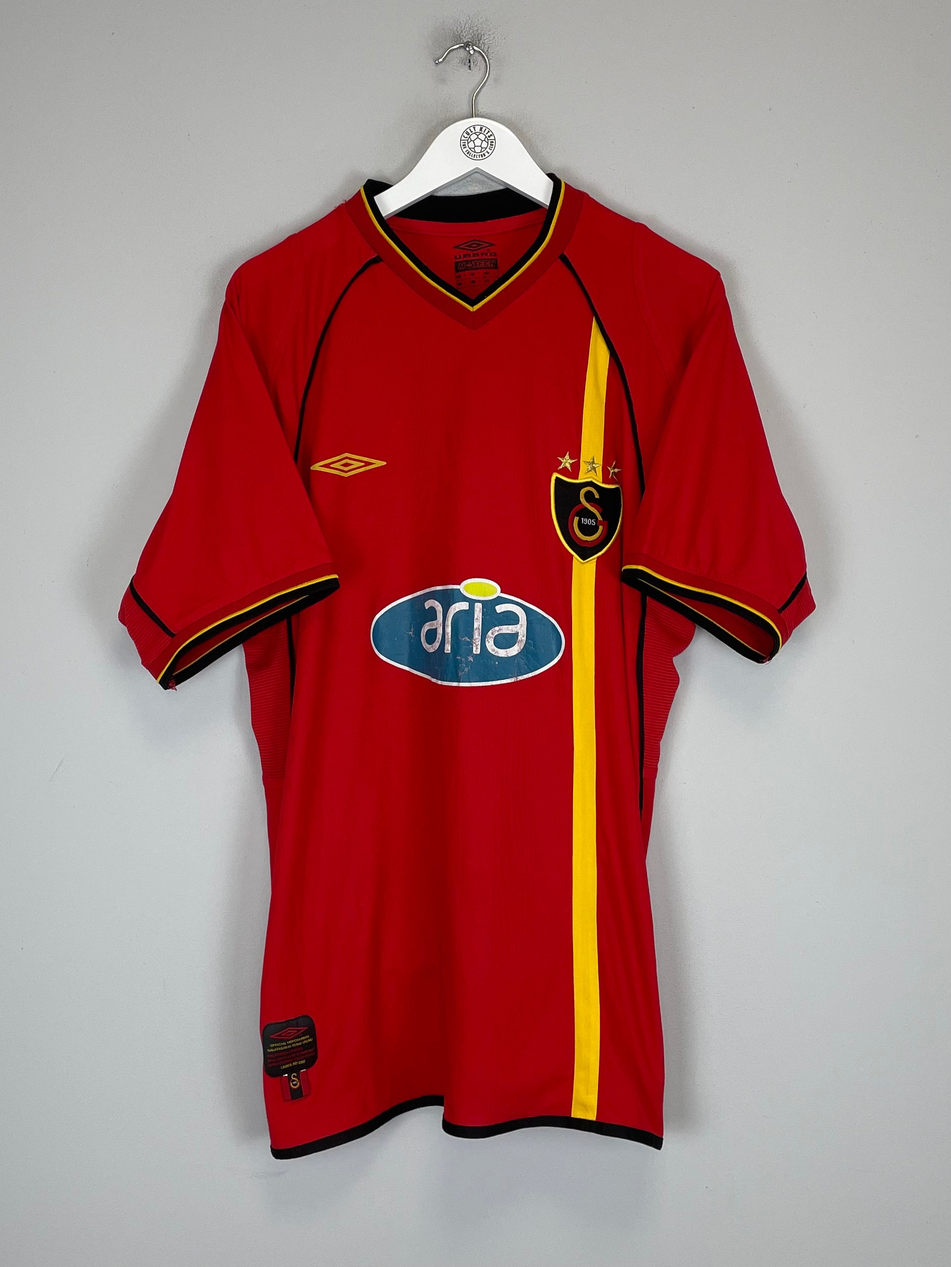 Shop 2002/03 GALATASARAY HOME SHIRT (XL) UMBRO, classic football shirts, vintage football shirts & retro soccer jerseys at Cult Kits
