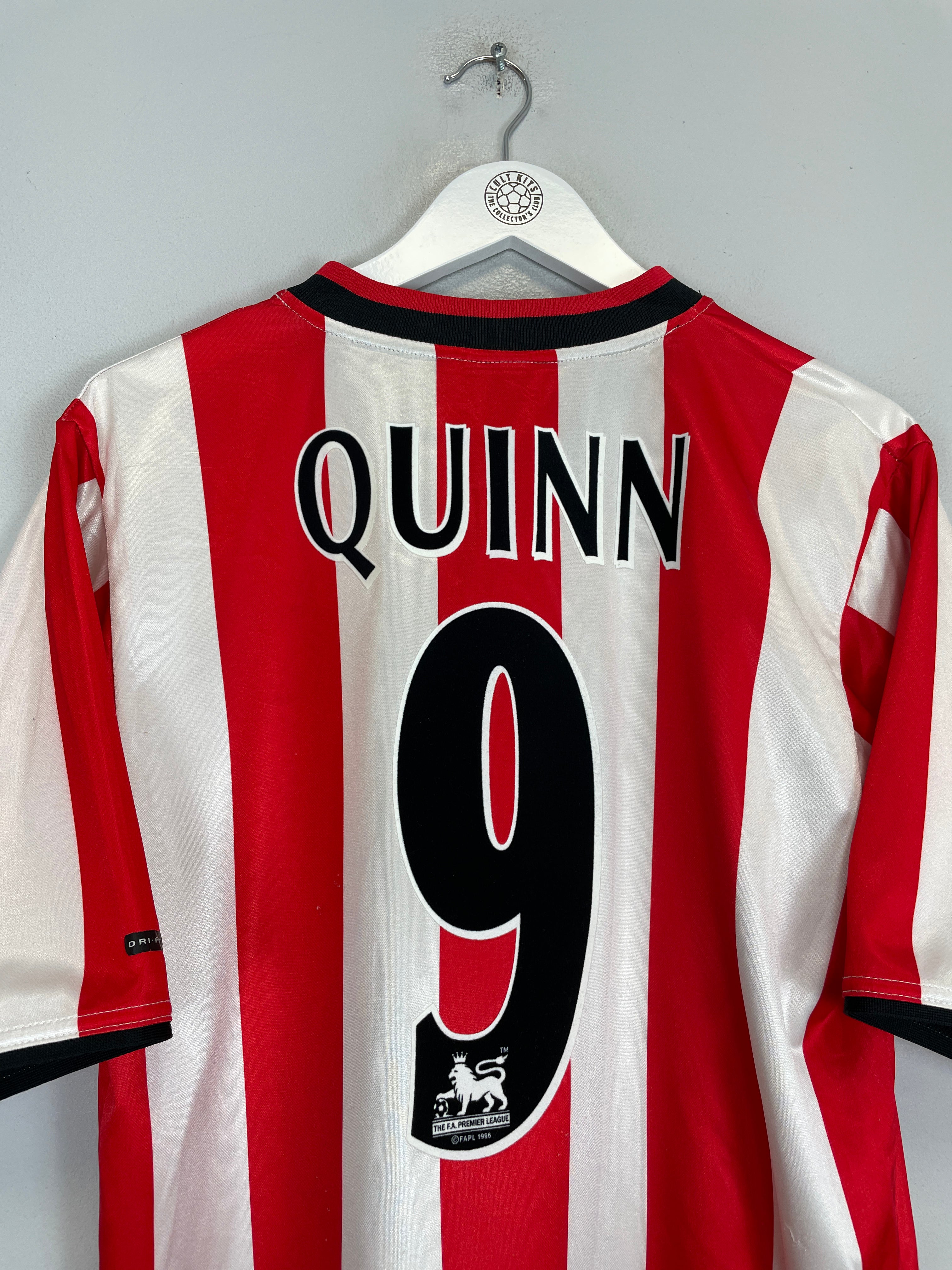 Shop 2000/01 SUNDERLAND QUINN #9 HOME SHIRT (S) NIKE, classic football shirts, vintage football shirts & retro soccer jerseys at Cult Kits