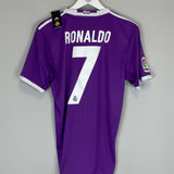 Shop 2016/17 REAL MADRID RONALDO #7 *BNWT* AWAY SHIRT (S) ADIDAS, classic football shirts, vintage football shirts & retro soccer jerseys at Cult Kits