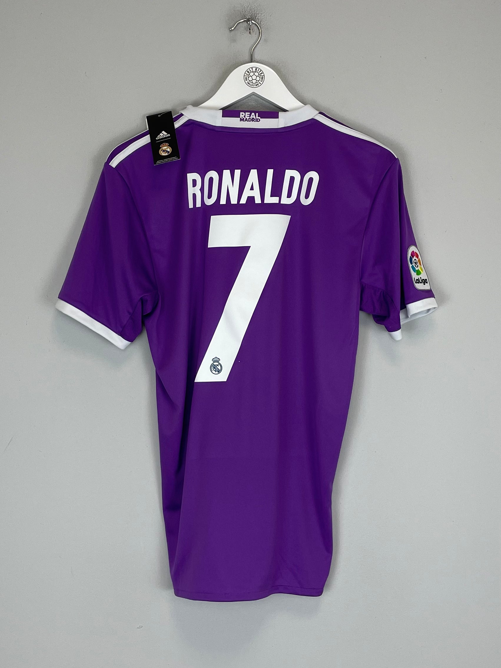 Shop 2016/17 REAL MADRID RONALDO #7 *BNWT* AWAY SHIRT (S) ADIDAS, classic football shirts, vintage football shirts & retro soccer jerseys at Cult Kits