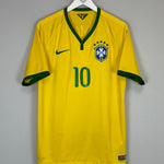 Shop 2014/15 BRAZIL NEYMAR JR #10 HOME SHIRT (L) NIKE, classic football shirts, vintage football shirts & retro soccer jerseys at Cult Kits