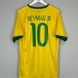 Shop 2014/15 BRAZIL NEYMAR JR #10 HOME SHIRT (L) NIKE, classic football shirts, vintage football shirts & retro soccer jerseys at Cult Kits