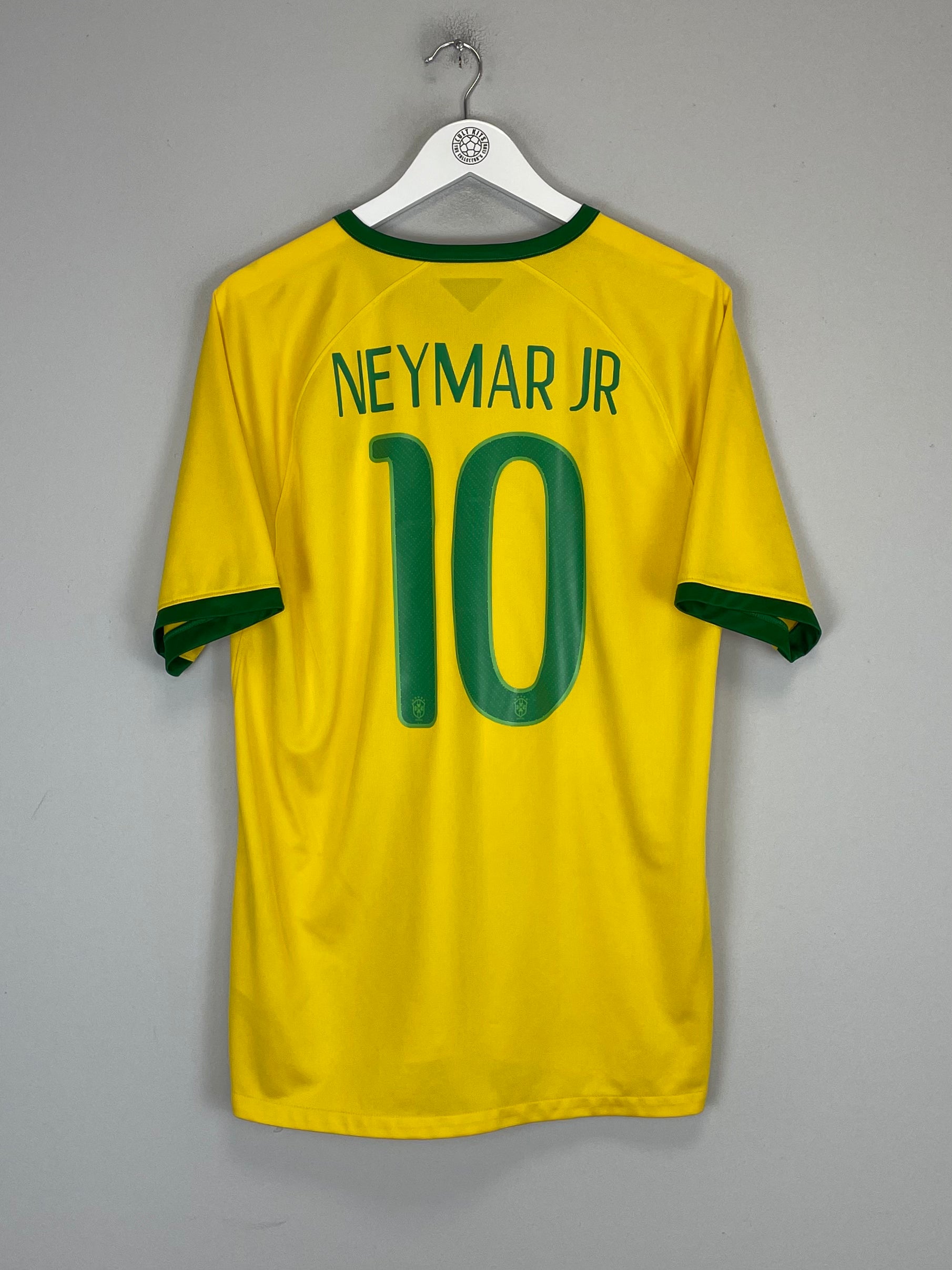 Shop 2014/15 BRAZIL NEYMAR JR #10 HOME SHIRT (L) NIKE, classic football shirts, vintage football shirts & retro soccer jerseys at Cult Kits