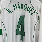 Shop 2005/06 MEXICO R.MARQUEZ #4 L/S AWAY SHIRT (L) NIKE, classic football shirts, vintage football shirts & retro soccer jerseys at Cult Kits