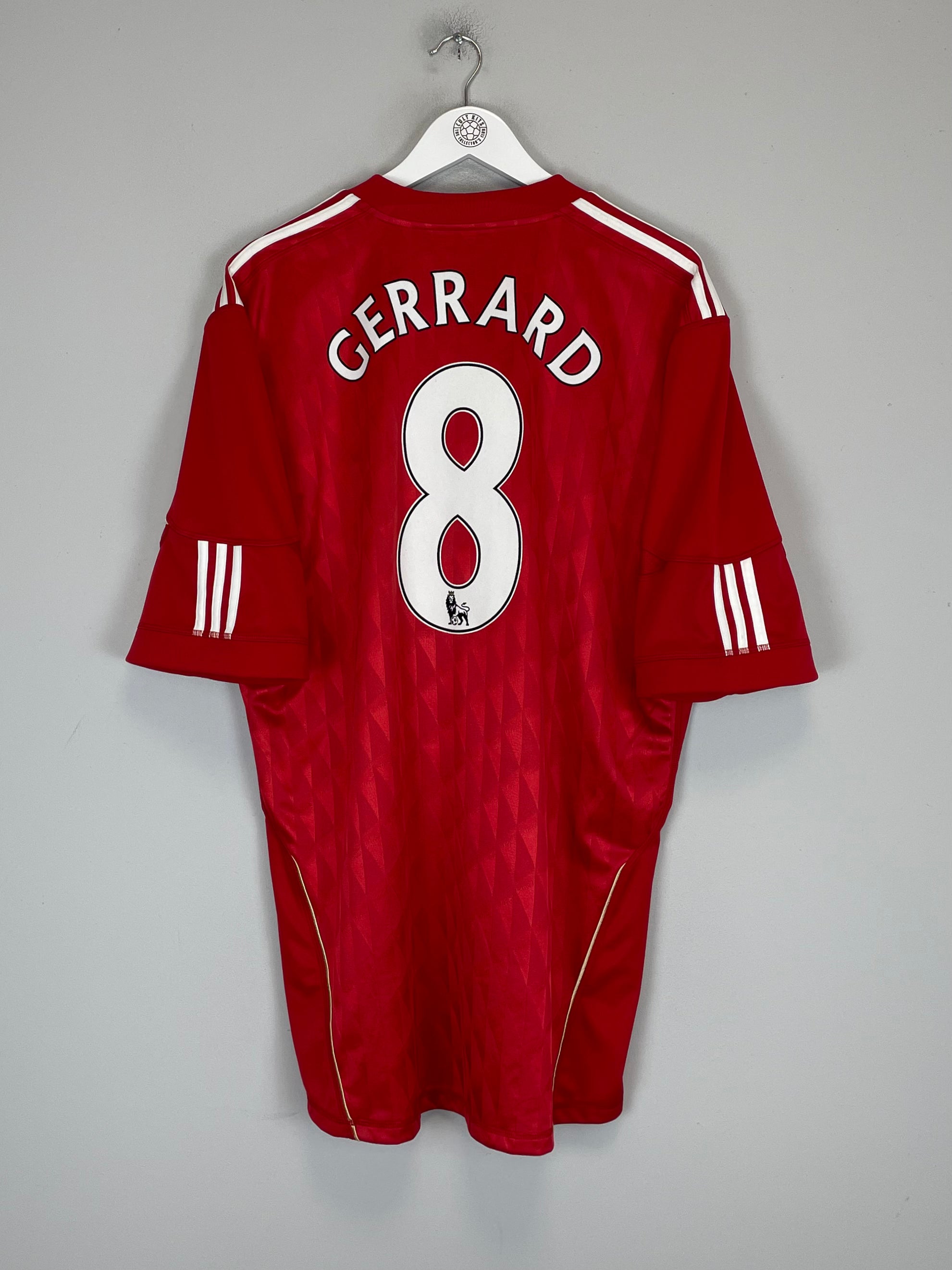 Shop 2010/12 LIVERPOOL GERRARD #8 HOME SHIRT (XXL) ADIDAS, classic football shirts, vintage football shirts & retro soccer jerseys at Cult Kits