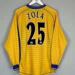 Shop 2000/01 CHELSEA ZOLA #25 L/S AWAY SHIRT (L) UMBRO, classic football shirts, vintage football shirts & retro soccer jerseys at Cult Kits