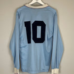 Shop 1993/95 LAZIO #10 L/S HOME SHIRT (L) UMBRO, classic football shirts, vintage football shirts & retro soccer jerseys at Cult Kits